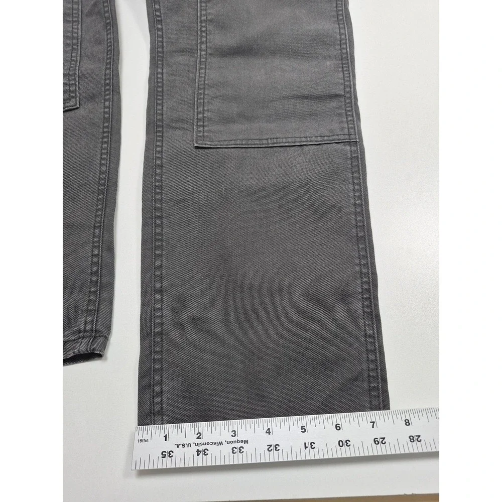 REI Co-op Women's Trailsmith Pants Utility Style Canvas Gray 14 Double Knee
